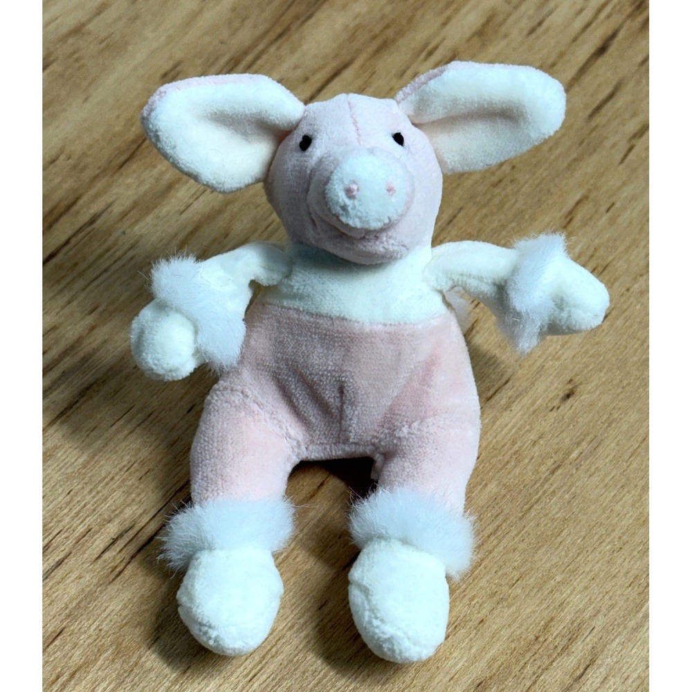 Jellycat Pink Riff Ruff Pig Plush Rare Retired Vintage